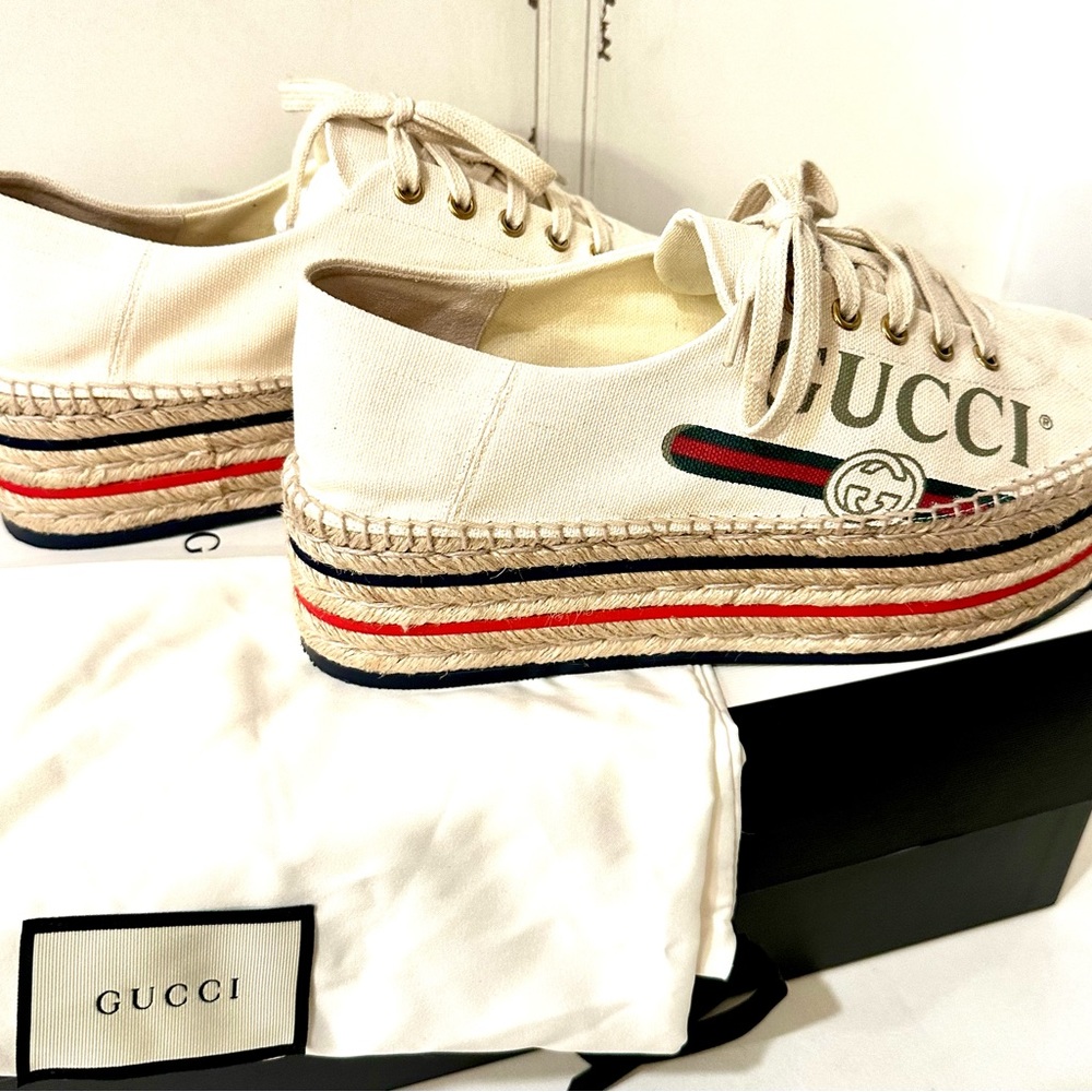 Authentic Gucci Platform Espadrilles - image 3